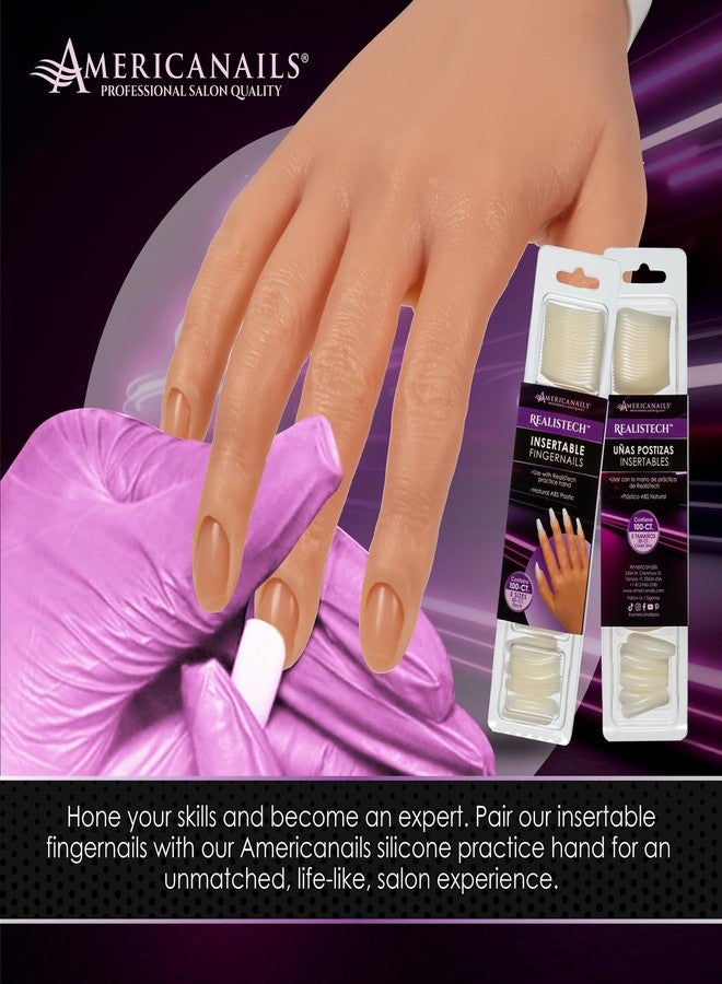 AMERICANAILS .COM Americanails RealisTech Practice Hand Insertable Fingernails 100ct - Image 5